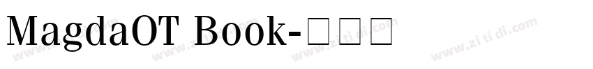 MagdaOT Book字体转换